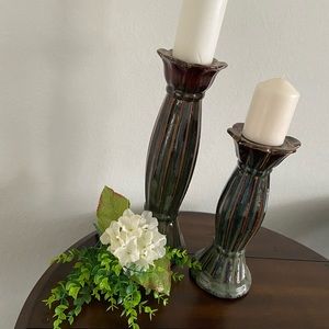Candle holders pair